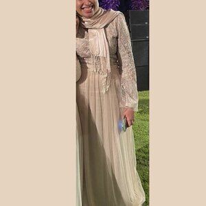 Handmade Embroidered Long Sleeve Top and Skirt / Dress Wedding Guest Bridesmaid